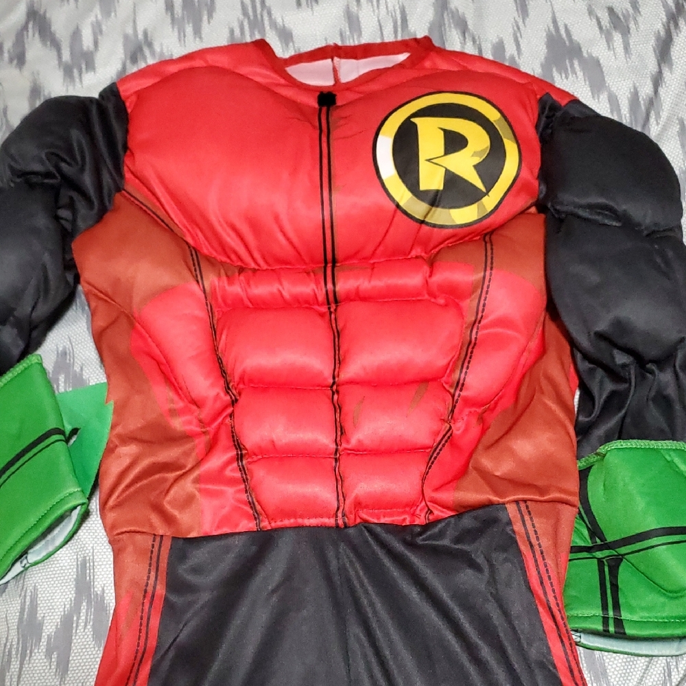 Kids Superhero Costume - Red and Green